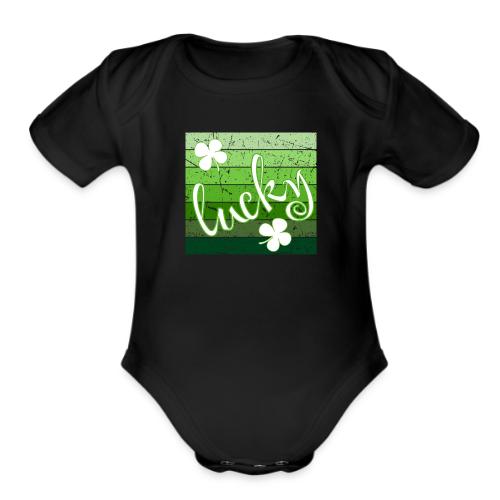 lucky - Organic Short Sleeve Baby Bodysuit