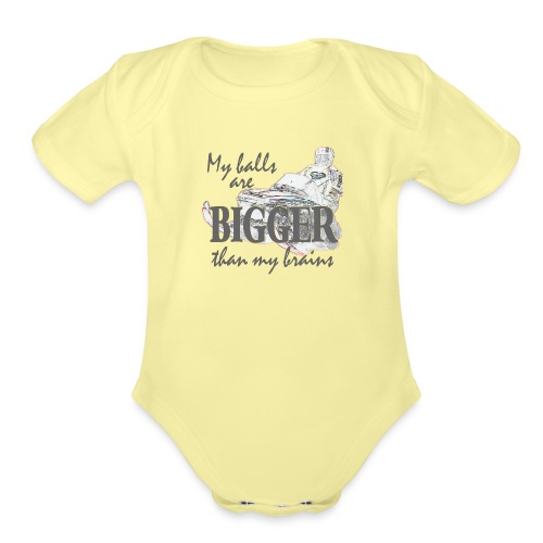 Bigger Brains - Organic Short Sleeve Baby Bodysuit
