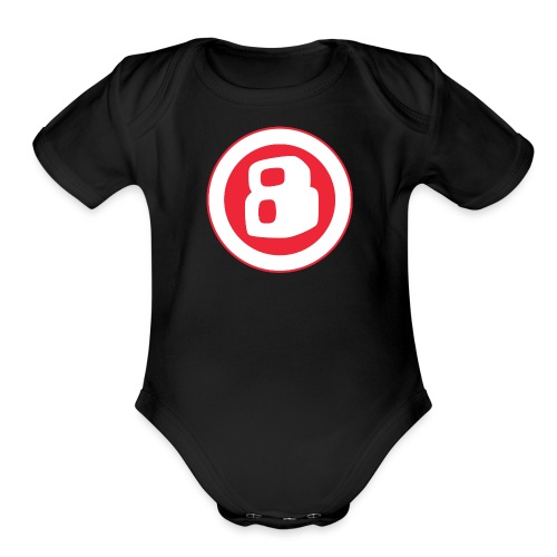 Cre8sian Project 8 Logo - Organic Short Sleeve Baby Bodysuit