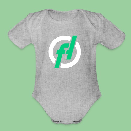 Fallout-Hosting Official Icon - Organic Short Sleeve Baby Bodysuit