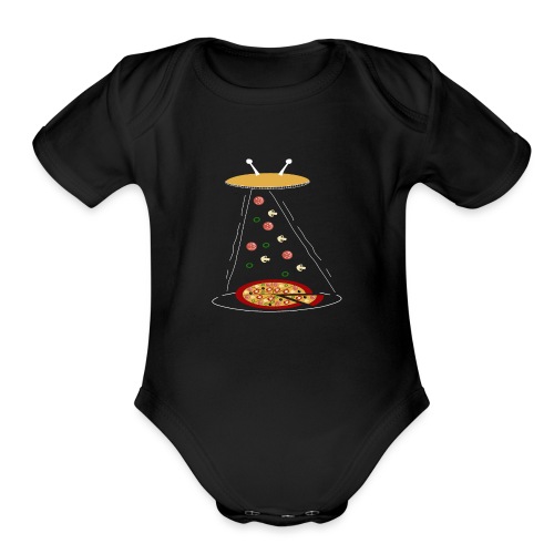 Pizza Funny Ovni - Organic Short Sleeve Baby Bodysuit