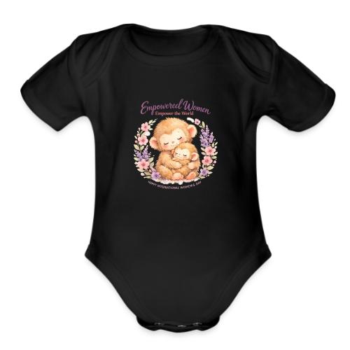 Empowered Women Empower The World Art - Organic Short Sleeve Baby Bodysuit
