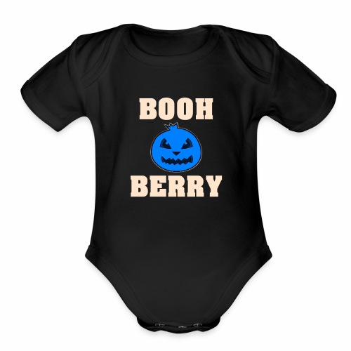 Boo Berry Blueberry Halloween Shirt Gift Idea Booh - Organic Short Sleeve Baby Bodysuit