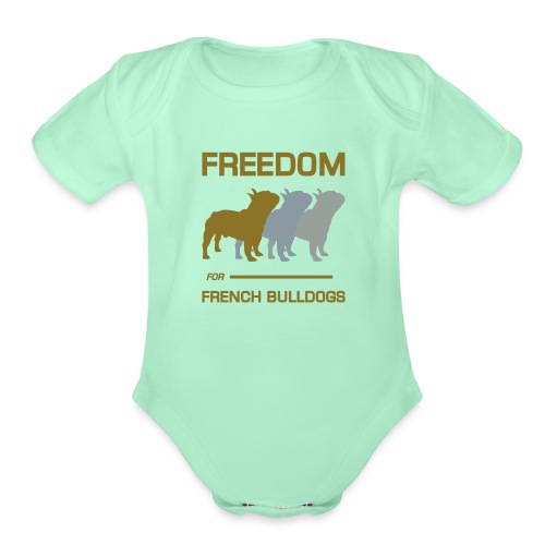 French Bulldogs - Organic Short Sleeve Baby Bodysuit
