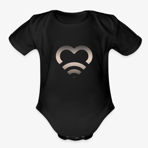 I Heart Wifi IPhone Case - Organic Short Sleeve Baby Bodysuit