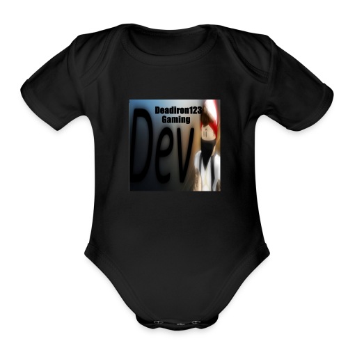 Deadiron123 Gaming Dev Phone case. - Organic Short Sleeve Baby Bodysuit