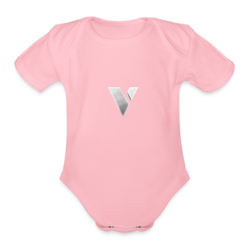 virtual merch logo - Organic Short Sleeve Baby Bodysuit