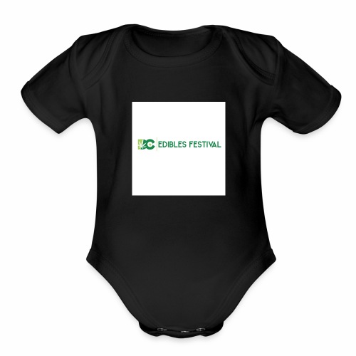 DC Edibles Festival logo3 - Organic Short Sleeve Baby Bodysuit