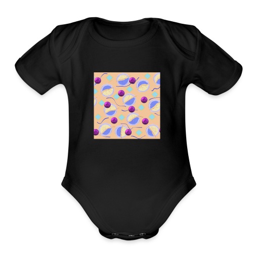 lovely cosmos - Organic Short Sleeve Baby Bodysuit