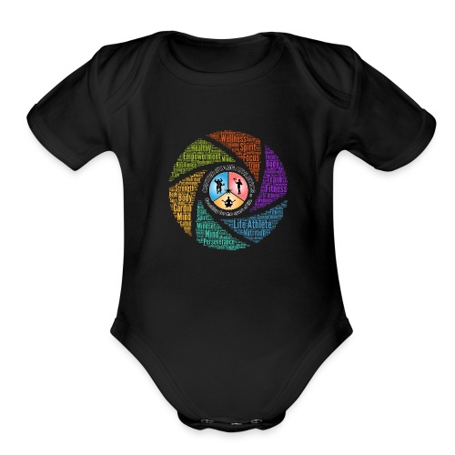 Life Athlete Logo - Organic Short Sleeve Baby Bodysuit
