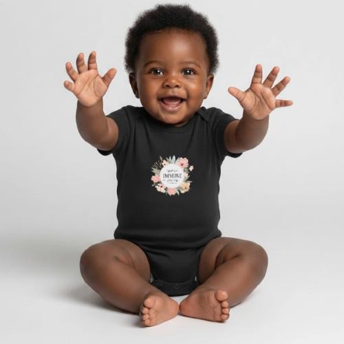 I GOT MY IMMUNE SYSTEM - Organic Short Sleeve Baby Bodysuit