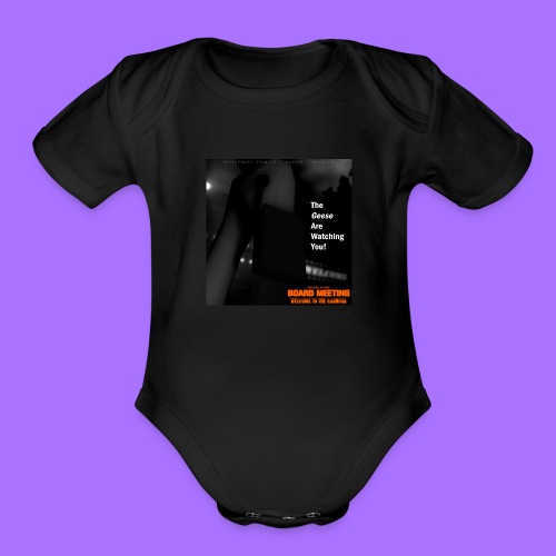 The Geese are Watching You (Album Cover Art) - Organic Short Sleeve Baby Bodysuit