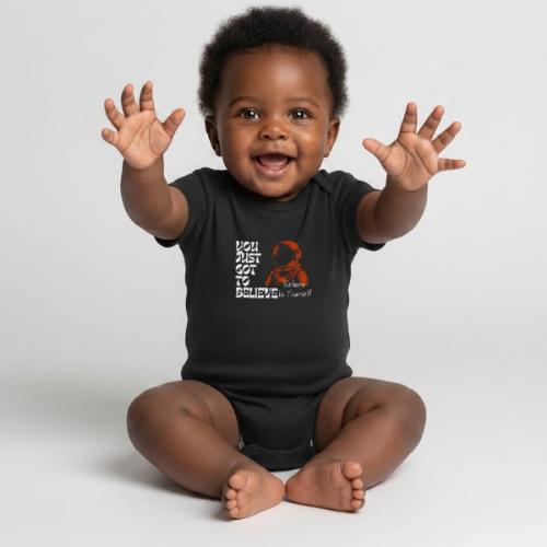 Believe in Yourself - Organic Short Sleeve Baby Bodysuit