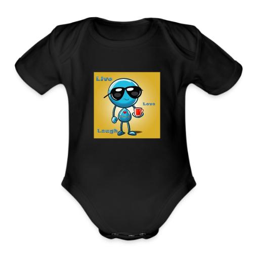 Live. Laugh. Love - Organic Short Sleeve Baby Bodysuit