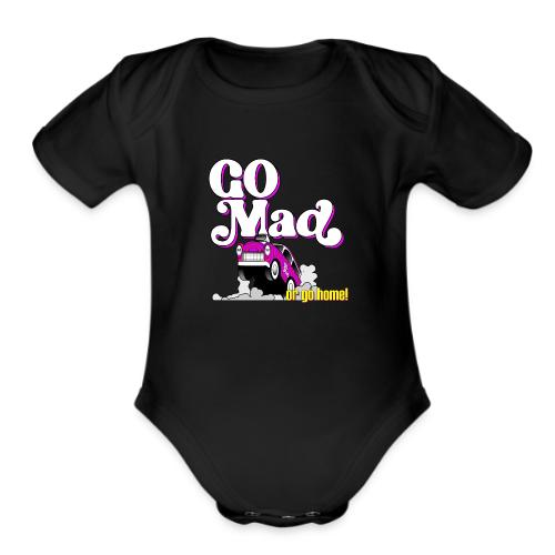 We're all mad here! - Organic Short Sleeve Baby Bodysuit