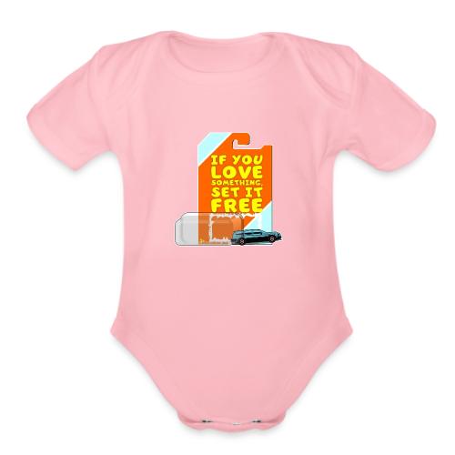 Set It Free Diecast Car Collector 1:64 Scale Gift - Organic Short Sleeve Baby Bodysuit