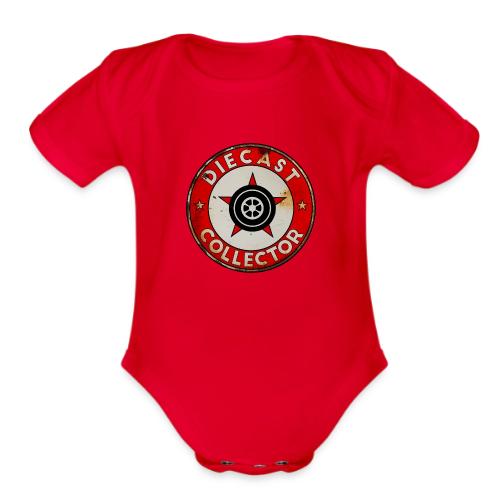 Diecast Collector Rusted Sign - Organic Short Sleeve Baby Bodysuit