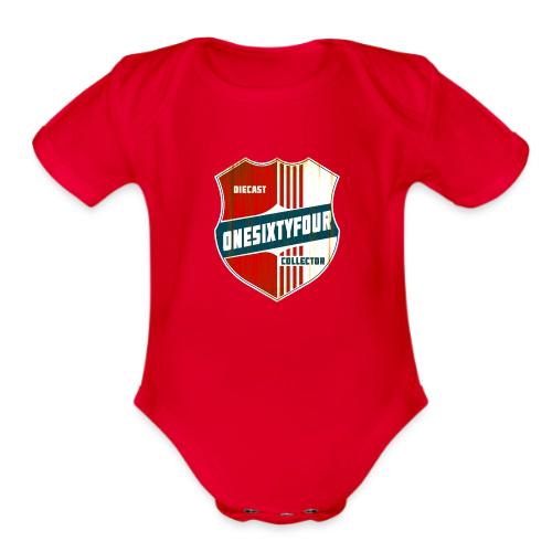 One Sixty Four -- vintage auto inspired design - Organic Short Sleeve Baby Bodysuit