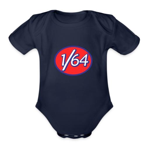 One Sixty Four -- vintage auto inspired oval - Organic Short Sleeve Baby Bodysuit