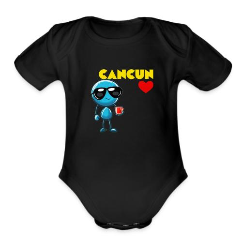 Smoon City_Cancun - Organic Short Sleeve Baby Bodysuit
