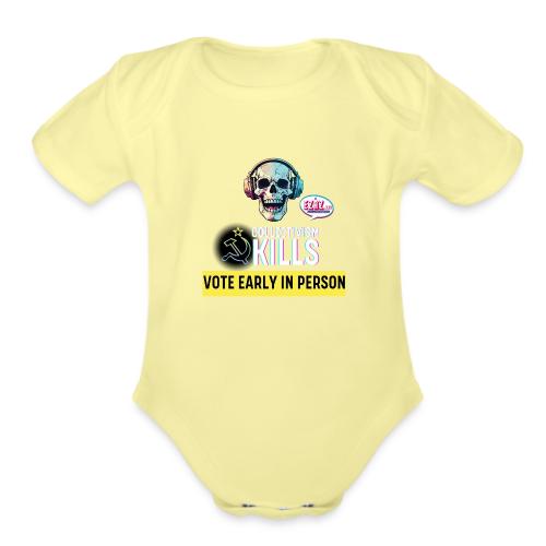 Collectivism Kills Transparent Design - Organic Short Sleeve Baby Bodysuit