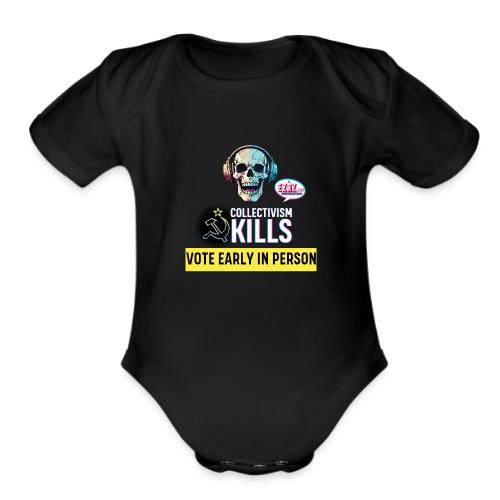 Collectivism Kills Transparent Design - Organic Short Sleeve Baby Bodysuit
