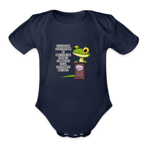 Public Comment Lizard Design - Organic Short Sleeve Baby Bodysuit