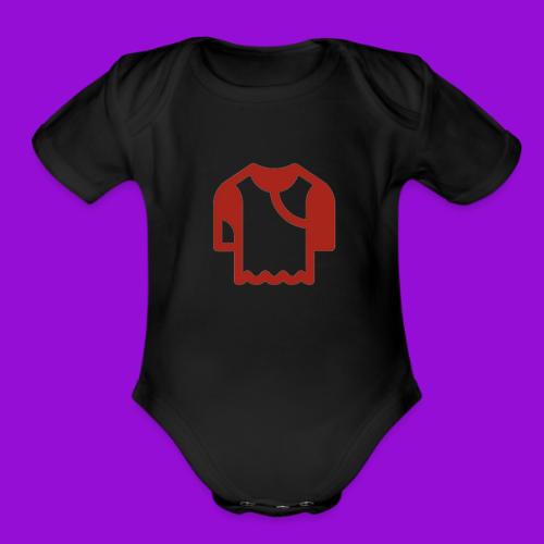 Logo outline - Organic Short Sleeve Baby Bodysuit