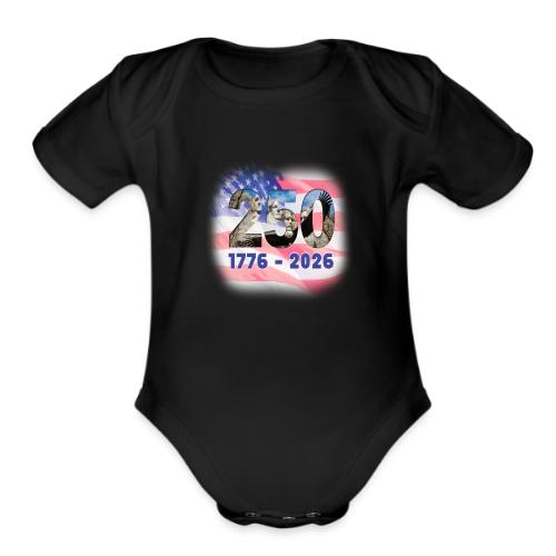 1776 - 2026 | 250 Years USA - Organic Short Sleeve Baby Bodysuit