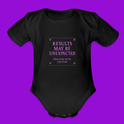 Results - Neon Purple - Organic Short Sleeve Baby Bodysuit