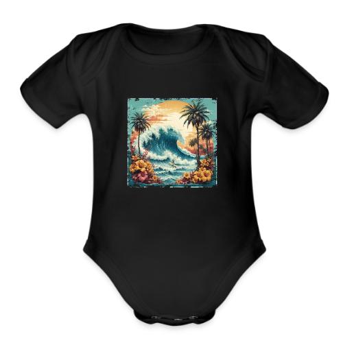 Stand Up Paddle - Organic Short Sleeve Baby Bodysuit