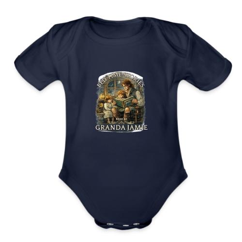 Bed Time Stories - Organic Short Sleeve Baby Bodysuit