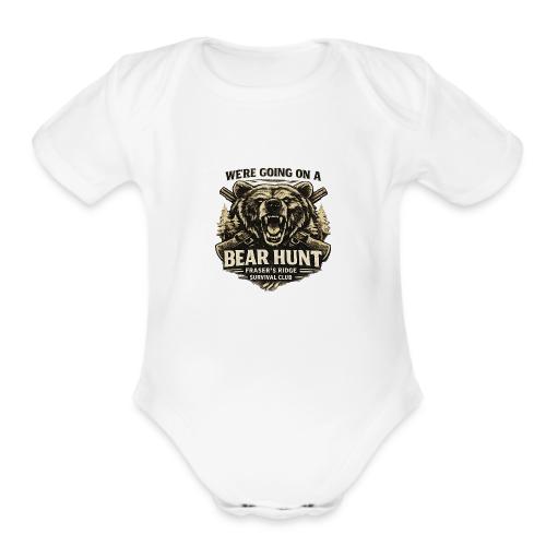BEAR HUNT - Organic Short Sleeve Baby Bodysuit