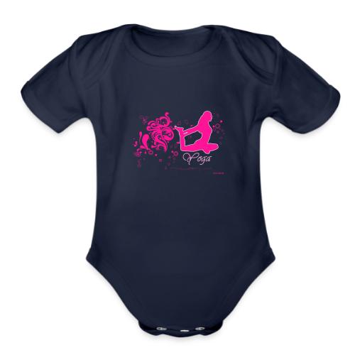 yoga_002 - Organic Short Sleeve Baby Bodysuit