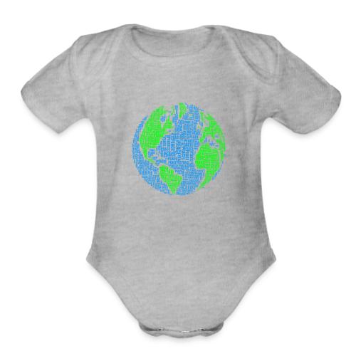 Global PEACE Sphere - Organic Short Sleeve Baby Bodysuit