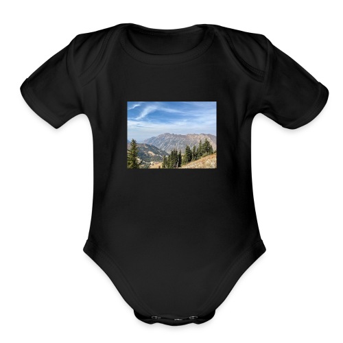 Utah Mountains - Organic Short Sleeve Baby Bodysuit