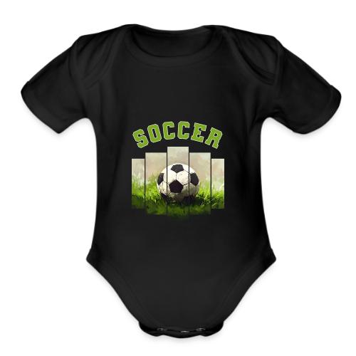 Soccer Focus - Organic Short Sleeve Baby Bodysuit