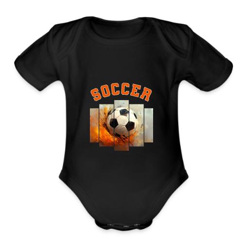 Soccer Iconic Touch - Organic Short Sleeve Baby Bodysuit