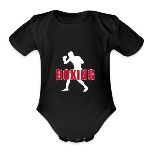 Boxing Force - Organic Short Sleeve Baby Bodysuit