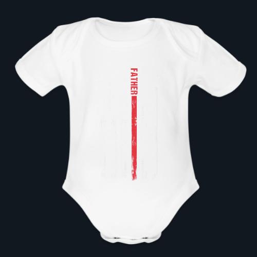 American Best Dad Hero Husband Father - Organic Short Sleeve Baby Bodysuit