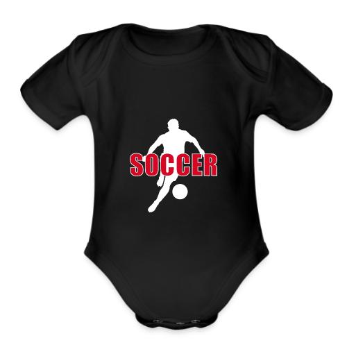 Power Kick Soccer - Organic Short Sleeve Baby Bodysuit