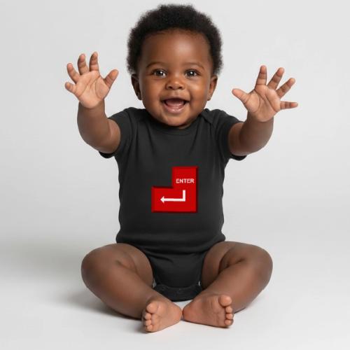 Just Press Enter - Organic Short Sleeve Baby Bodysuit