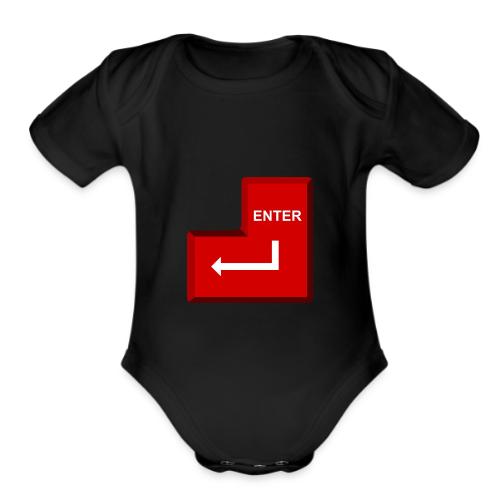 Just Press Enter - Organic Short Sleeve Baby Bodysuit