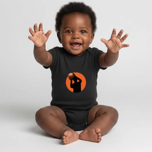 Basketball: Focused Precision - Organic Short Sleeve Baby Bodysuit