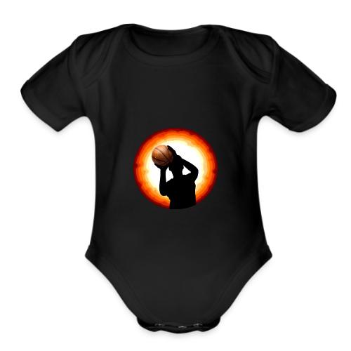 Basketball: The Art of the Shot - Organic Short Sleeve Baby Bodysuit