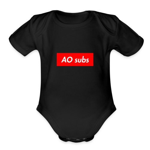 302625824 1013397507 AO subs - Organic Short Sleeve Baby Bodysuit