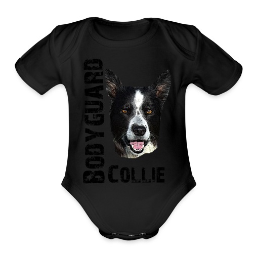 Border Collie Dog Doglovers - Organic Short Sleeve Baby Bodysuit
