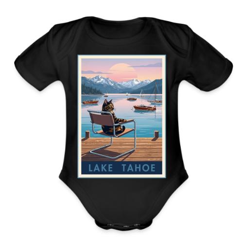 Lake Tahoe Boats - Organic Short Sleeve Baby Bodysuit