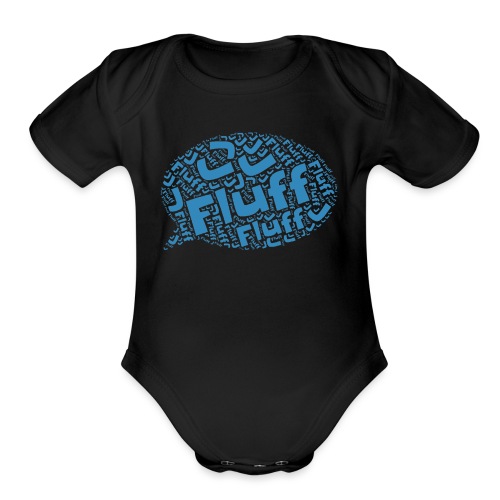 Fluff J Logo - Organic Short Sleeve Baby Bodysuit
