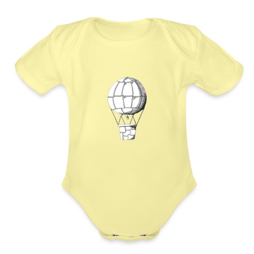 lead balloon - Organic Short Sleeve Baby Bodysuit